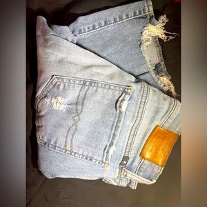 Faded blue , skinny jeans